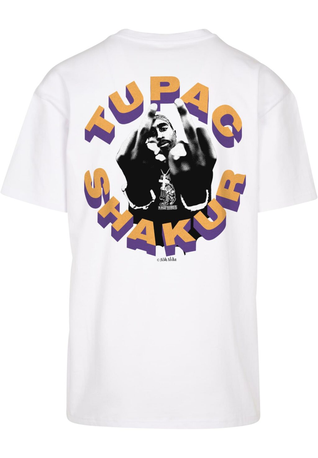 2Pac Toss it up Oversize Tee white MT2727