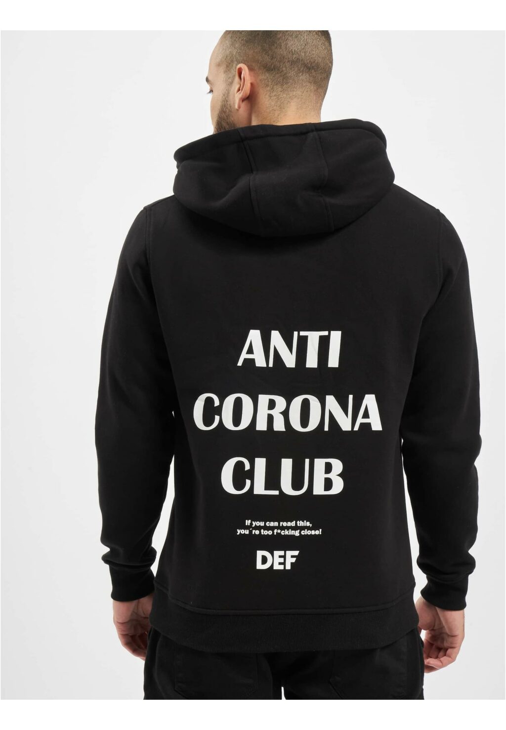 Anti Corona Hoody black DFHD131