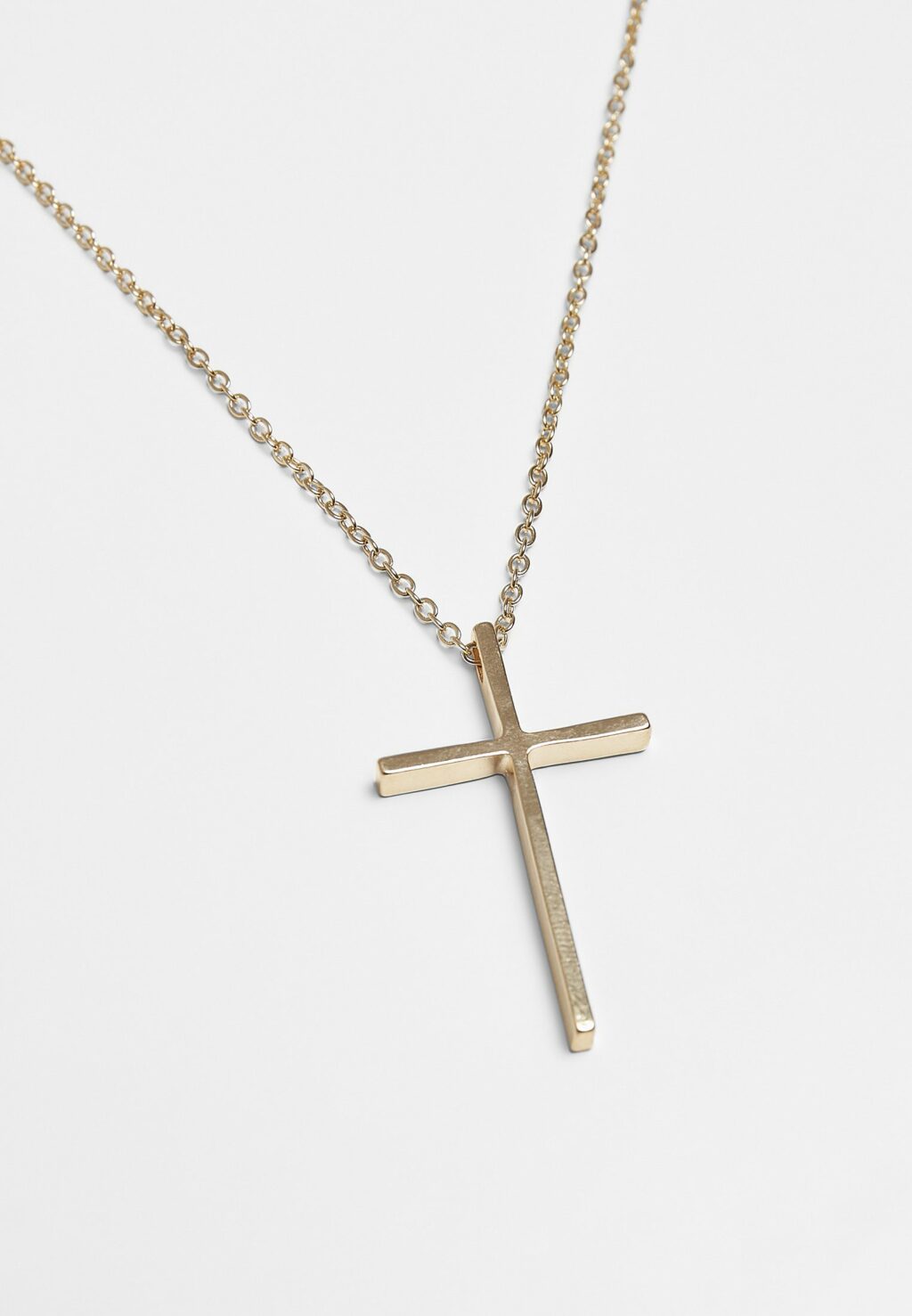Big Basic Cross Necklace gold one TB4057