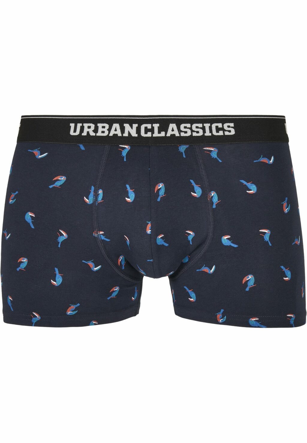 Urban Classics Boxer Shorts 3-Pack bird aop+ boxer orange + cha TB3979
