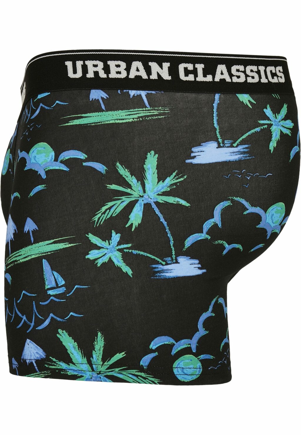 Urban Classics Boxer Shorts 3-Pack island aop/lime/grey TB3708