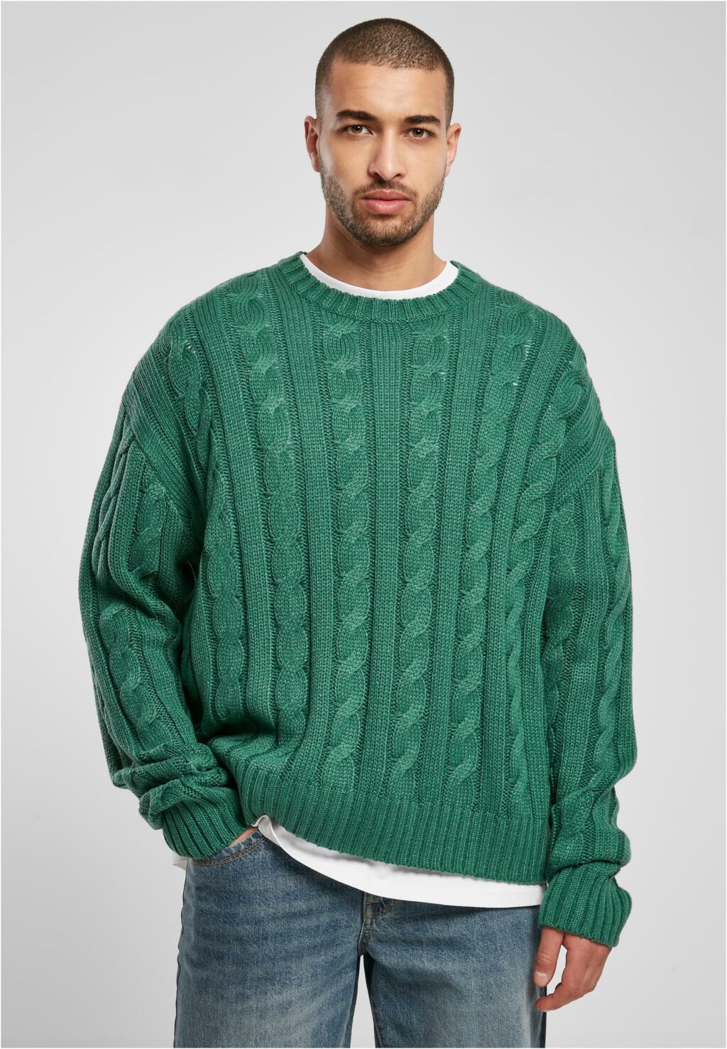 Urban Classics Boxy Sweater green TB5512