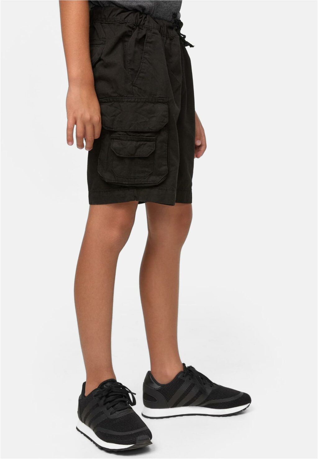 Boys Double Pocket Cargo Shorts black UCK3699