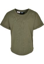 Boys Long Shaped Turnup Tee olive UCK1561