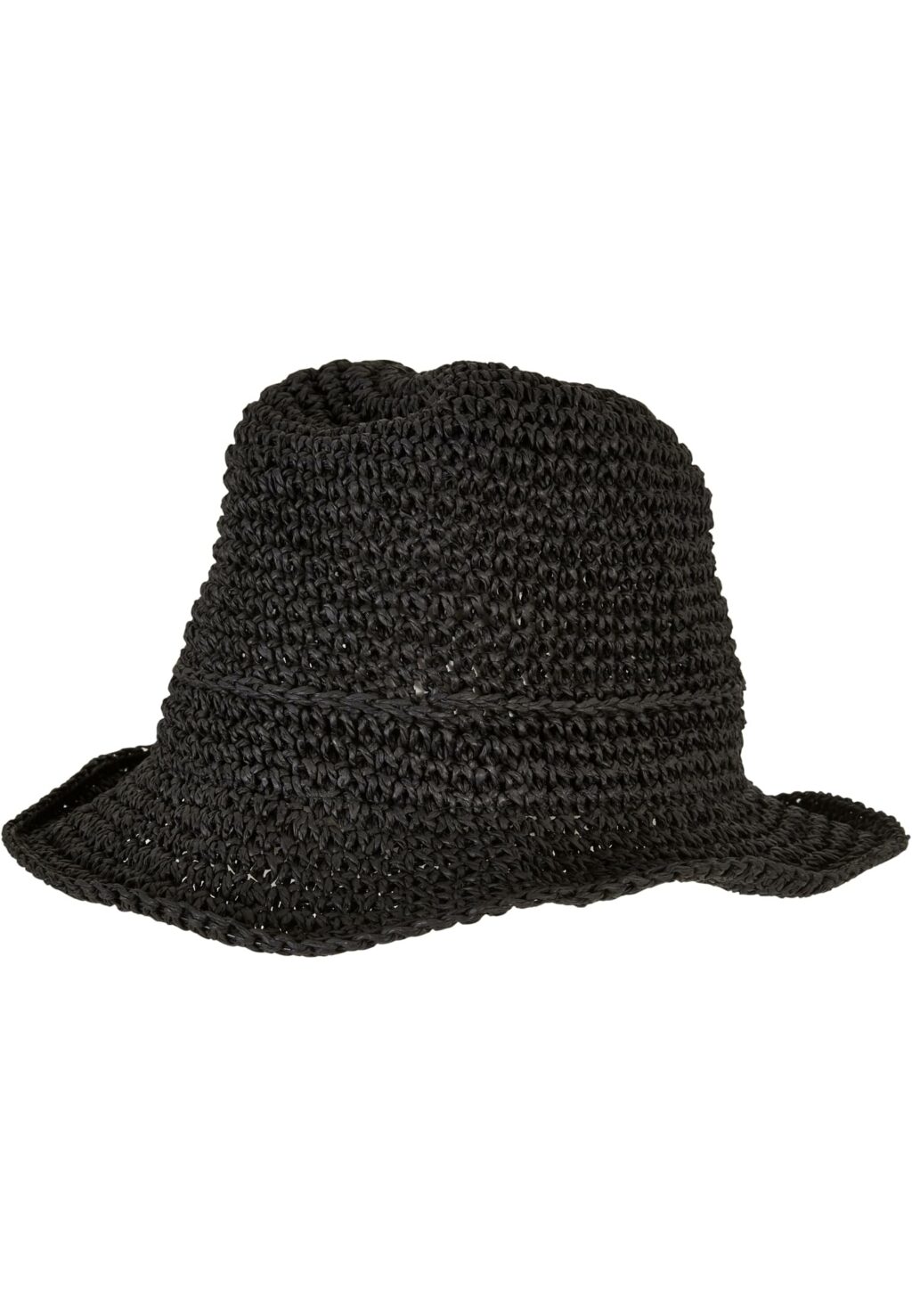 Braid Bast Bucket Hat black one TB6444