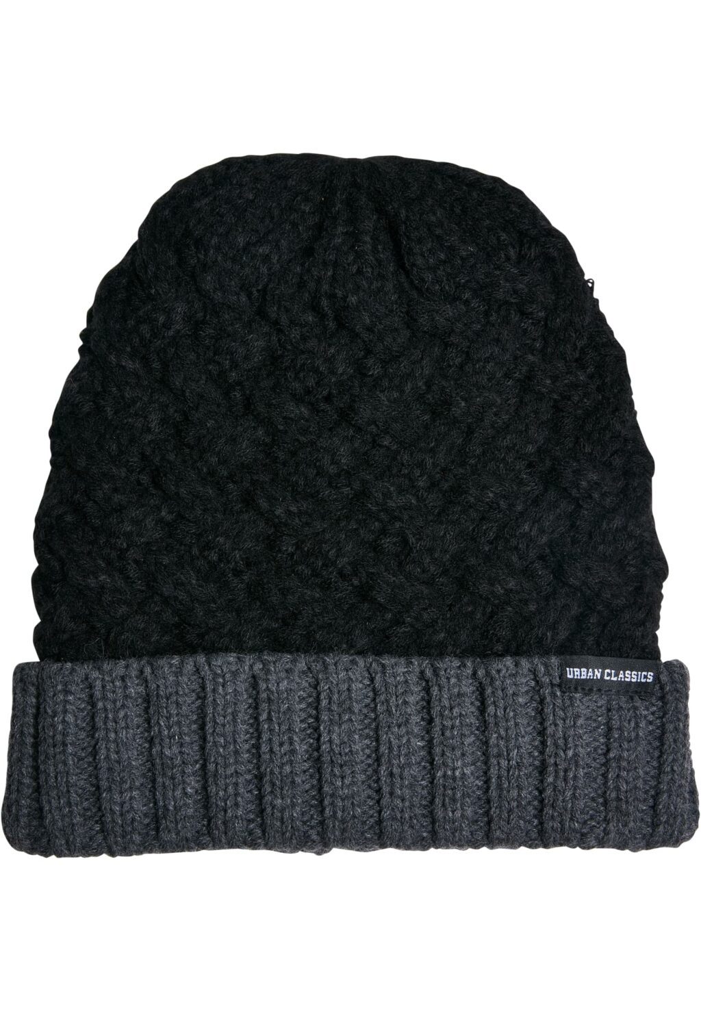 Braid Knit Beanie black/heathergrey one TB5863