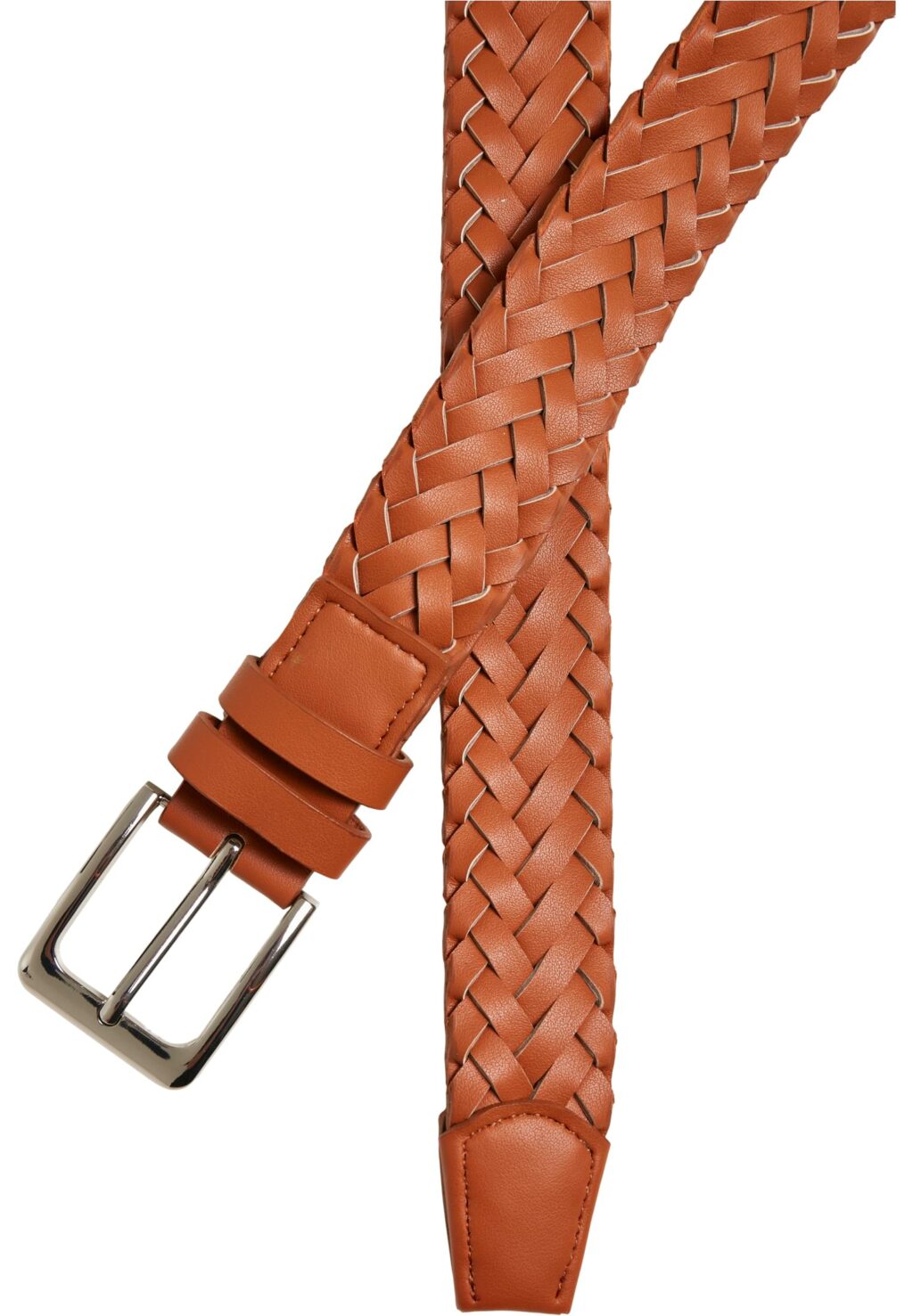 Braided Synthetic Leather Belt lightbrown TB5141