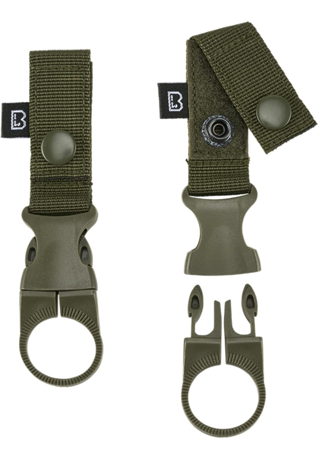 Brandit Belt and Molle Loop Bottle Holder 2-Pack olive one BD8080