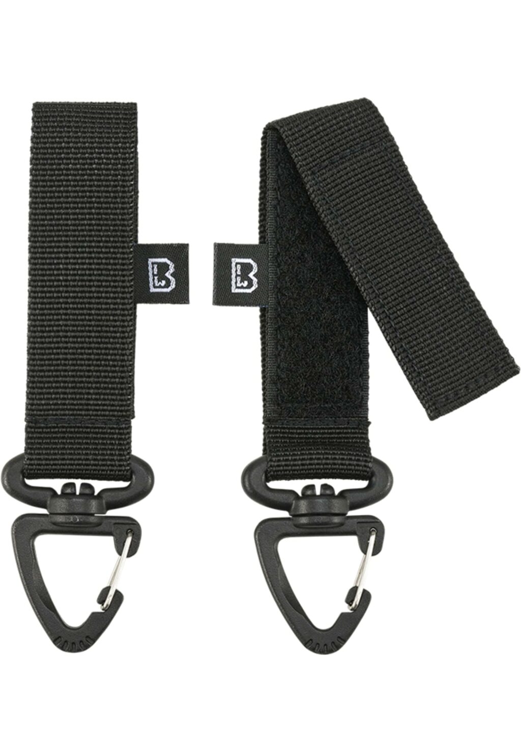 Brandit Belt and Molle Loop Carabiner 2-Pack black one BD8081