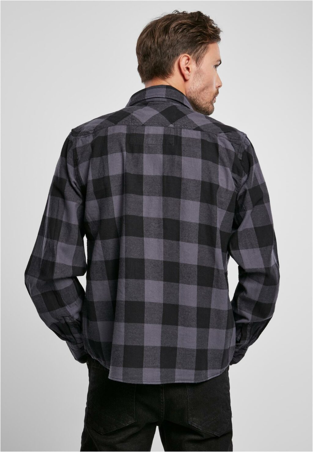 Brandit Checked Shirt black/grey BD4002