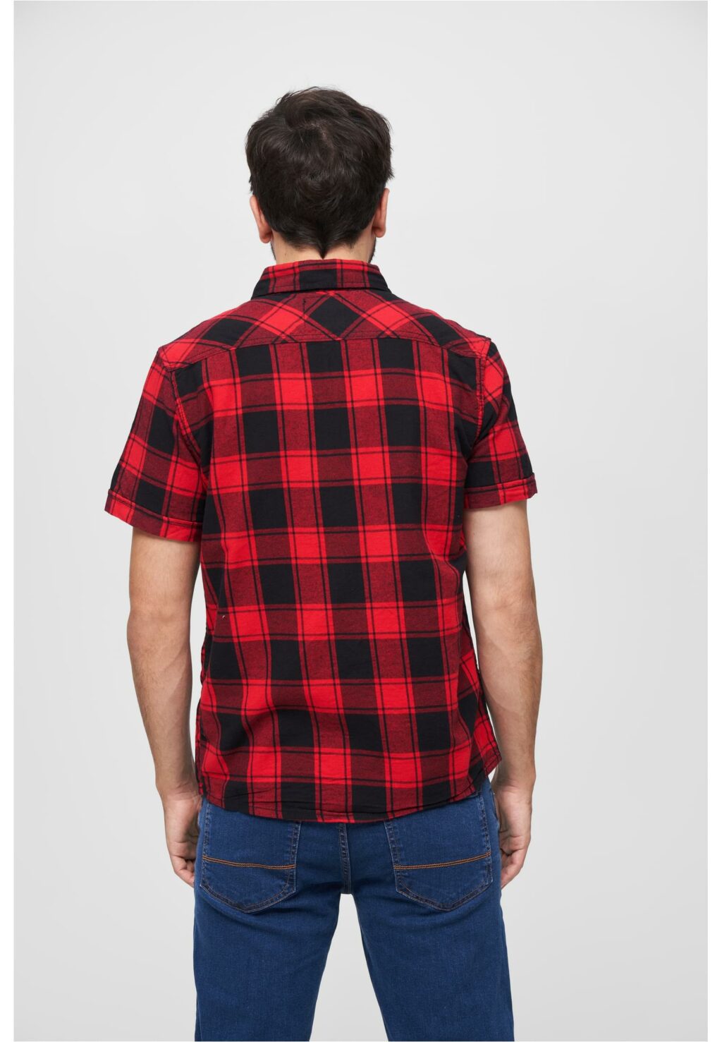 Brandit Checkshirt Halfsleeve red/black BD4032