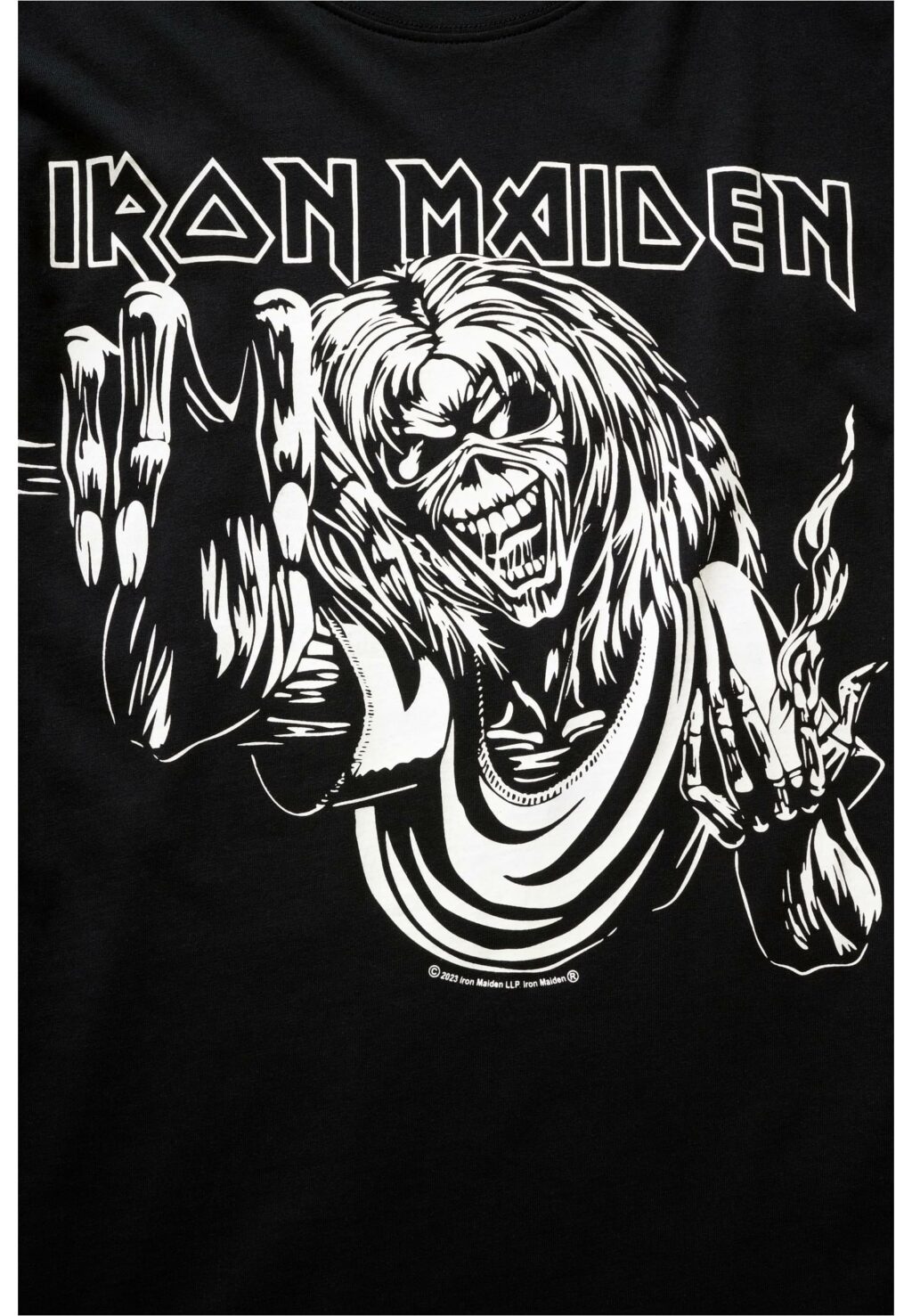 Brandit Iron Maiden Tee Shirt Design 3 ( glow in the dark pigment) black BD61049