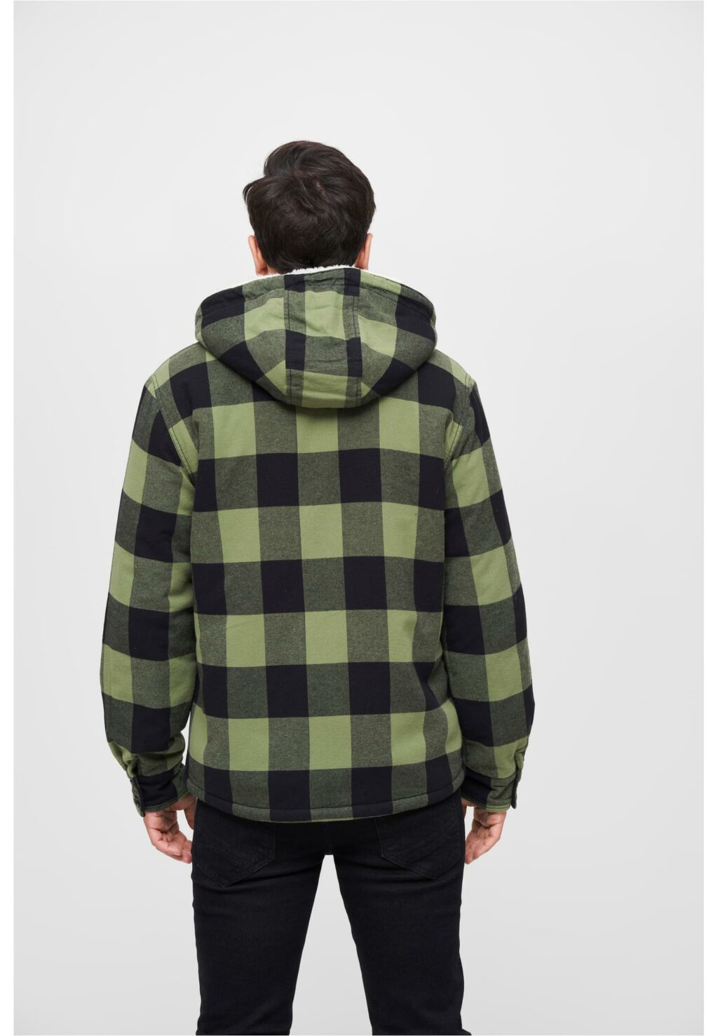 Brandit Lumberjacket hooded black/olive BD3172