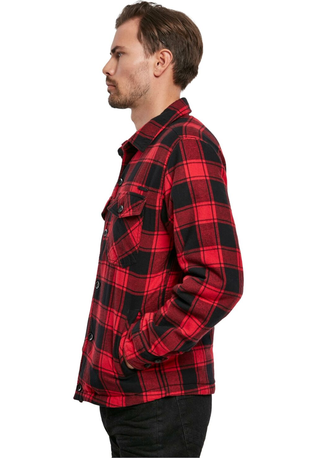 Brandit Lumberjacket red/black BD9478