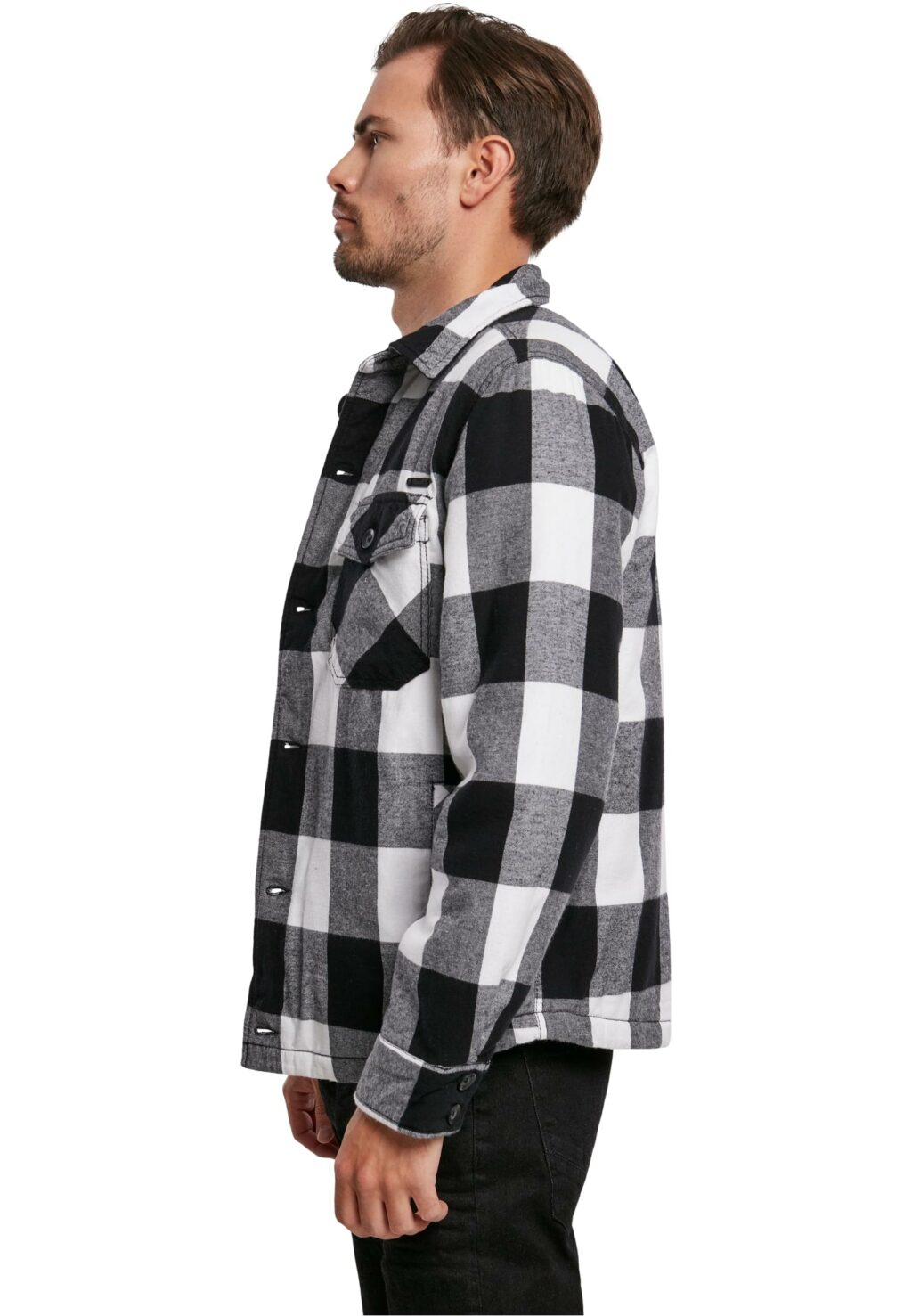 Brandit Lumberjacket white/black BD9478