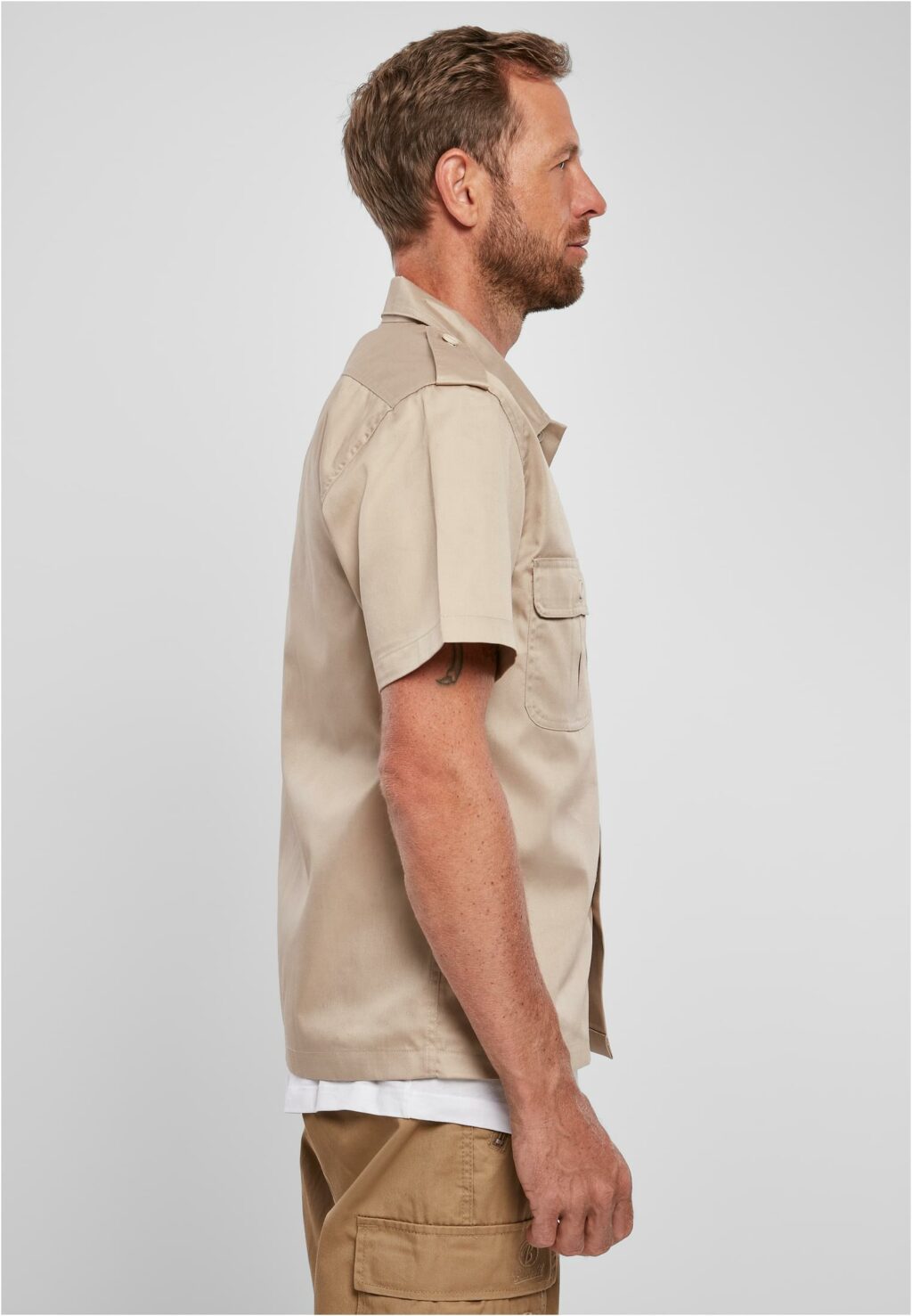 Brandit Short Sleeves US Shirt beige BD4101