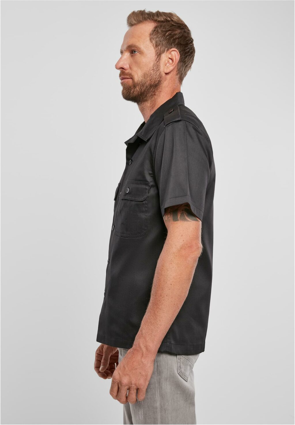 Brandit Short Sleeves US Shirt black BD4101