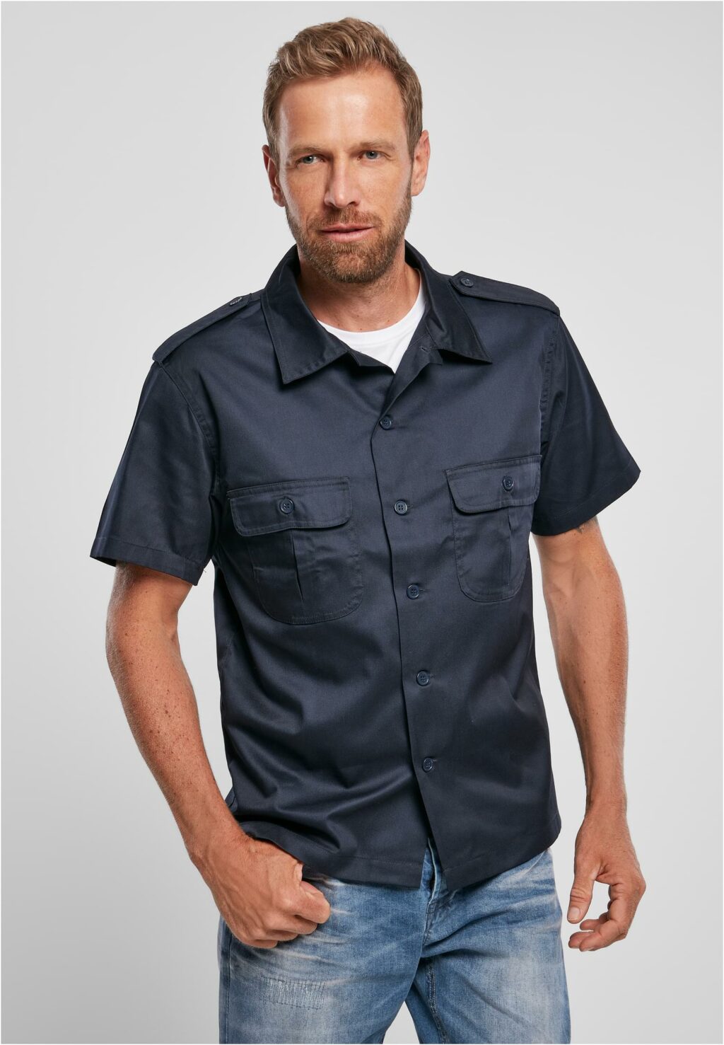 Brandit Short Sleeves US Shirt navy BD4101