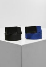 Canvas Belt Kids 2-Pack black+blue one UCK305