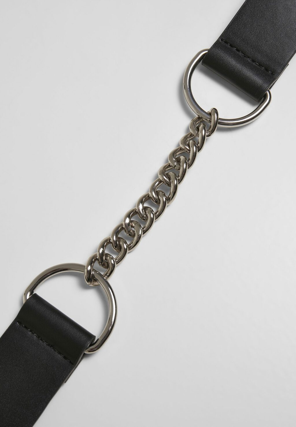 Chain Synthetic Leather Belt black/silver TB4183