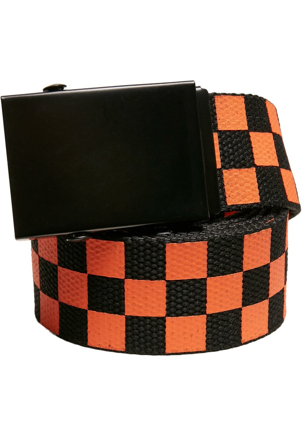 Check And Solid Canvas Belt 2-Pack black/orange TB5139