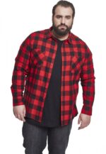 Urban Classics Checked Flanell Shirt blk/red TB297