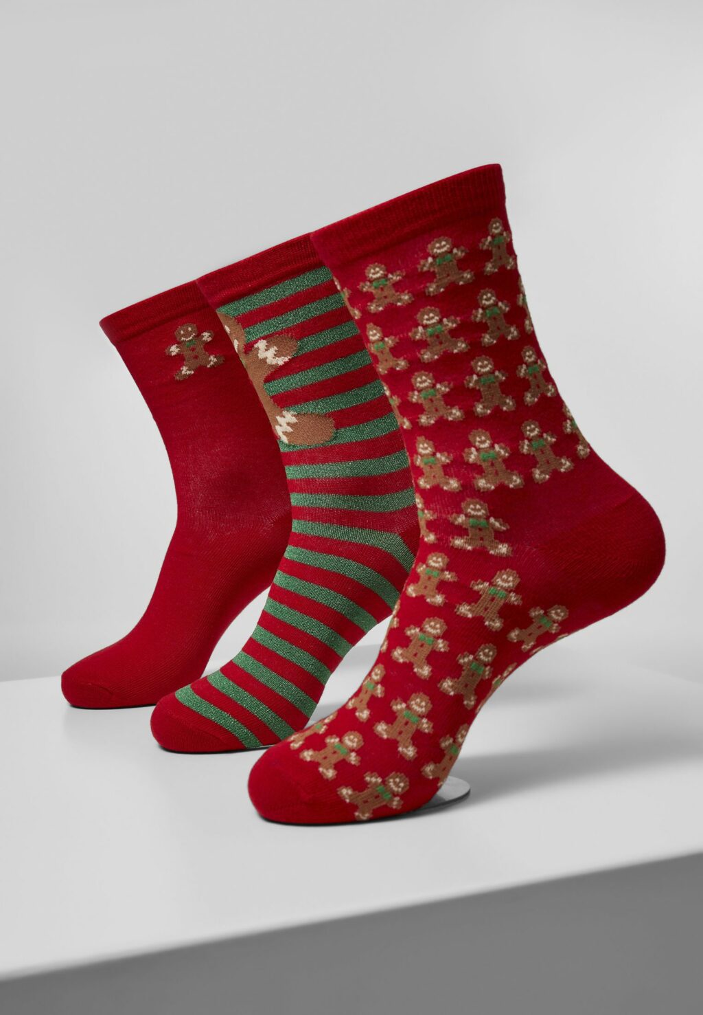 Christmas Gingerbread Lurex Socks 3-Pack multicolor TB3748