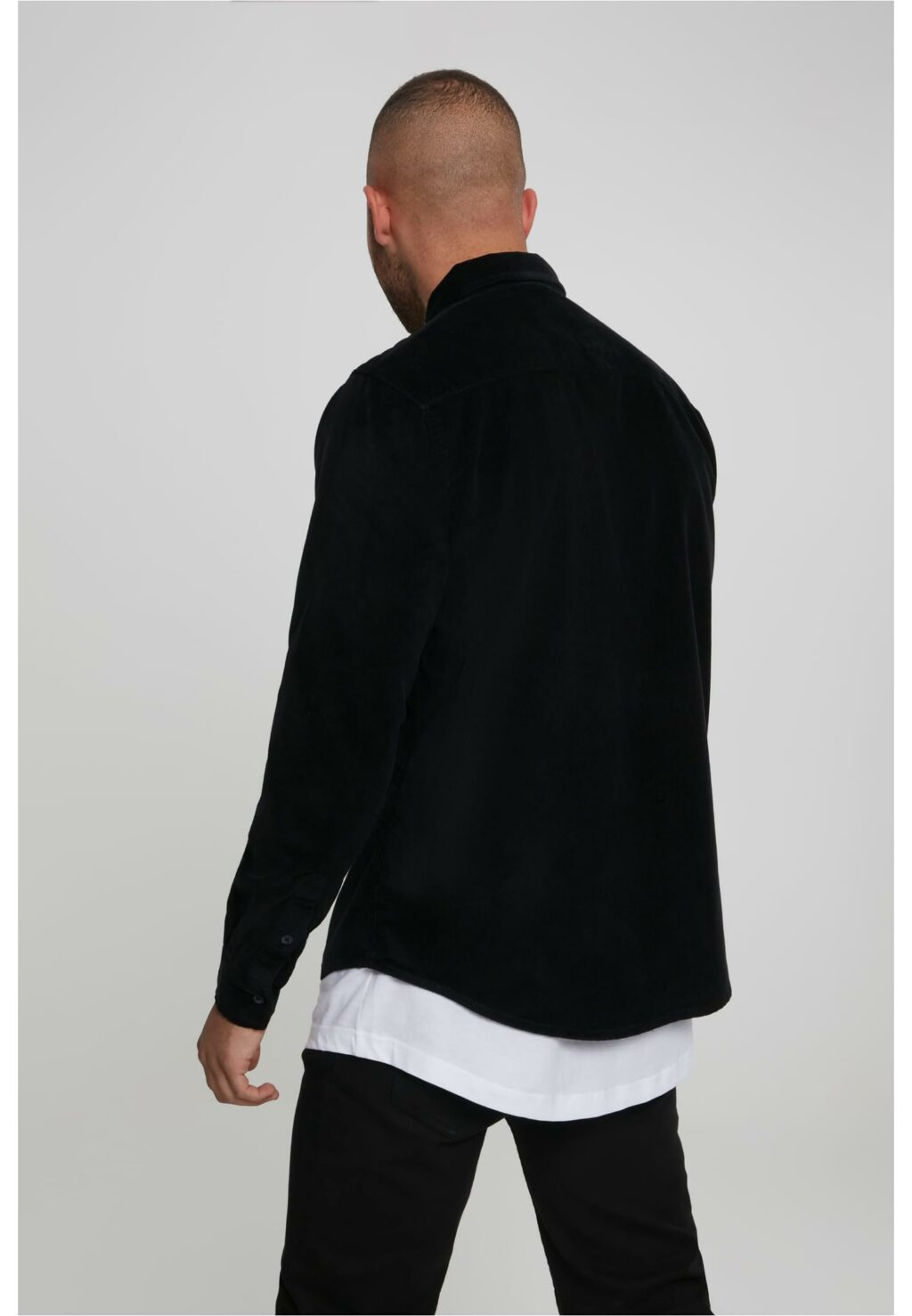 Urban Classics Corduroy Shirt black TB2414