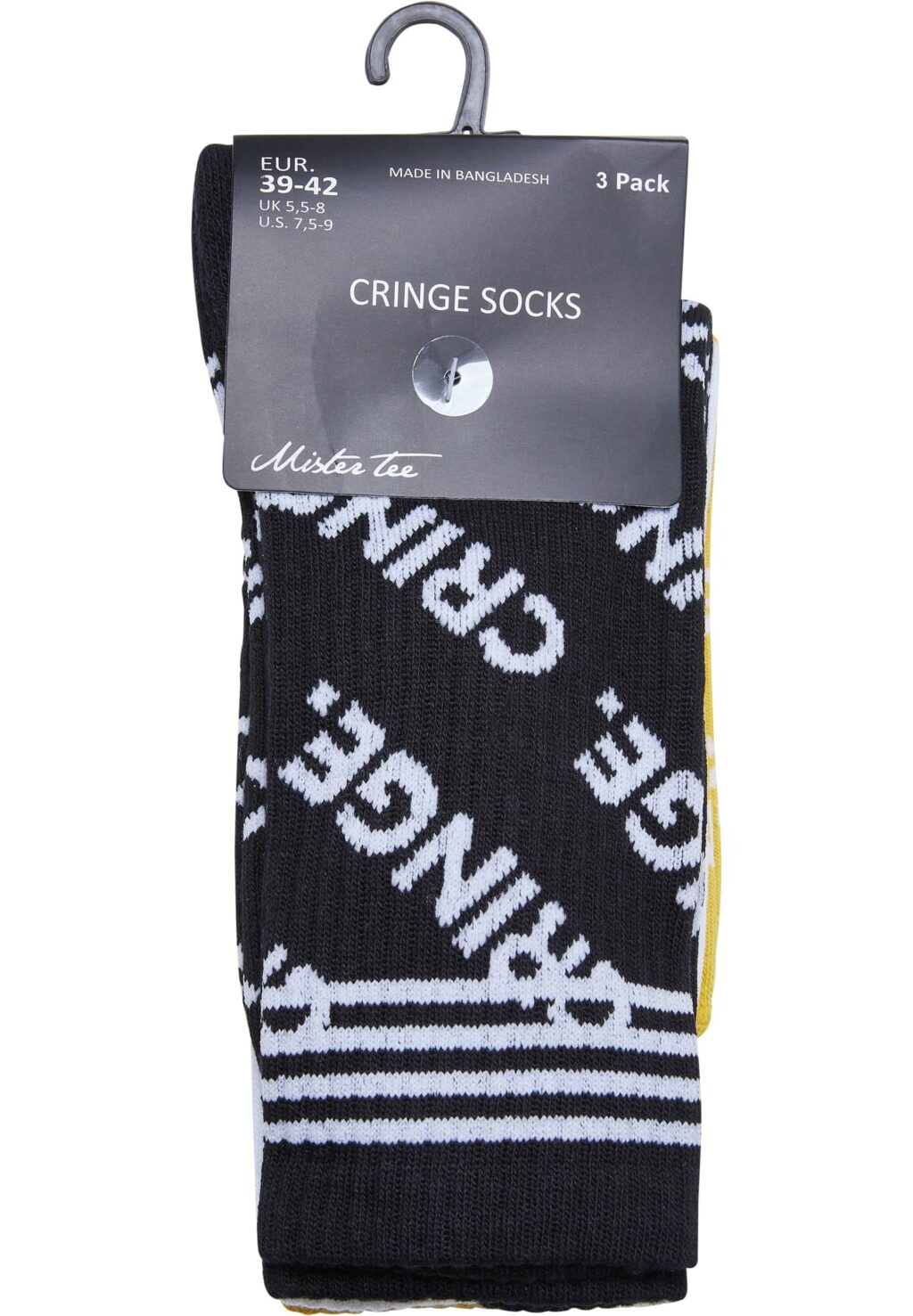 Cringe Socks 3-Pack black/white/yellow MT2318