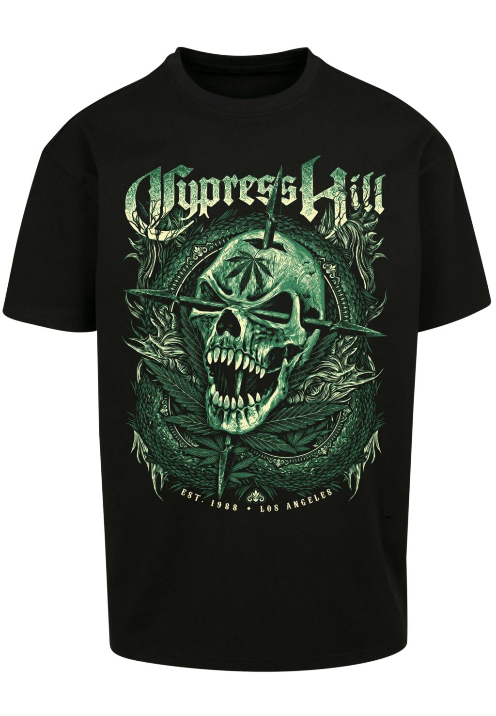Cypress Hill Skull Face Oversize Tee black MT2411