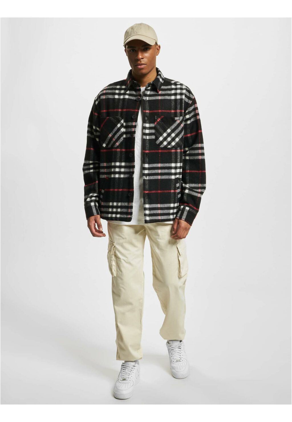 DEF Woven Shaket black/red DFST008