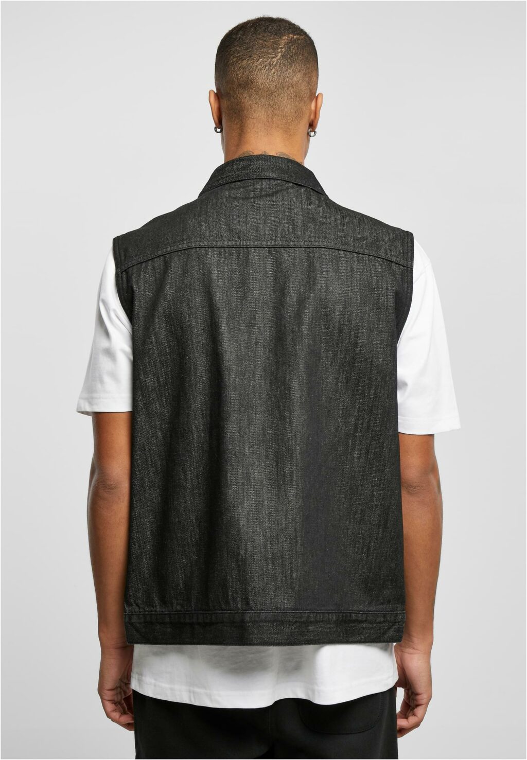 Urban Classics Denim Vest black washed TB514