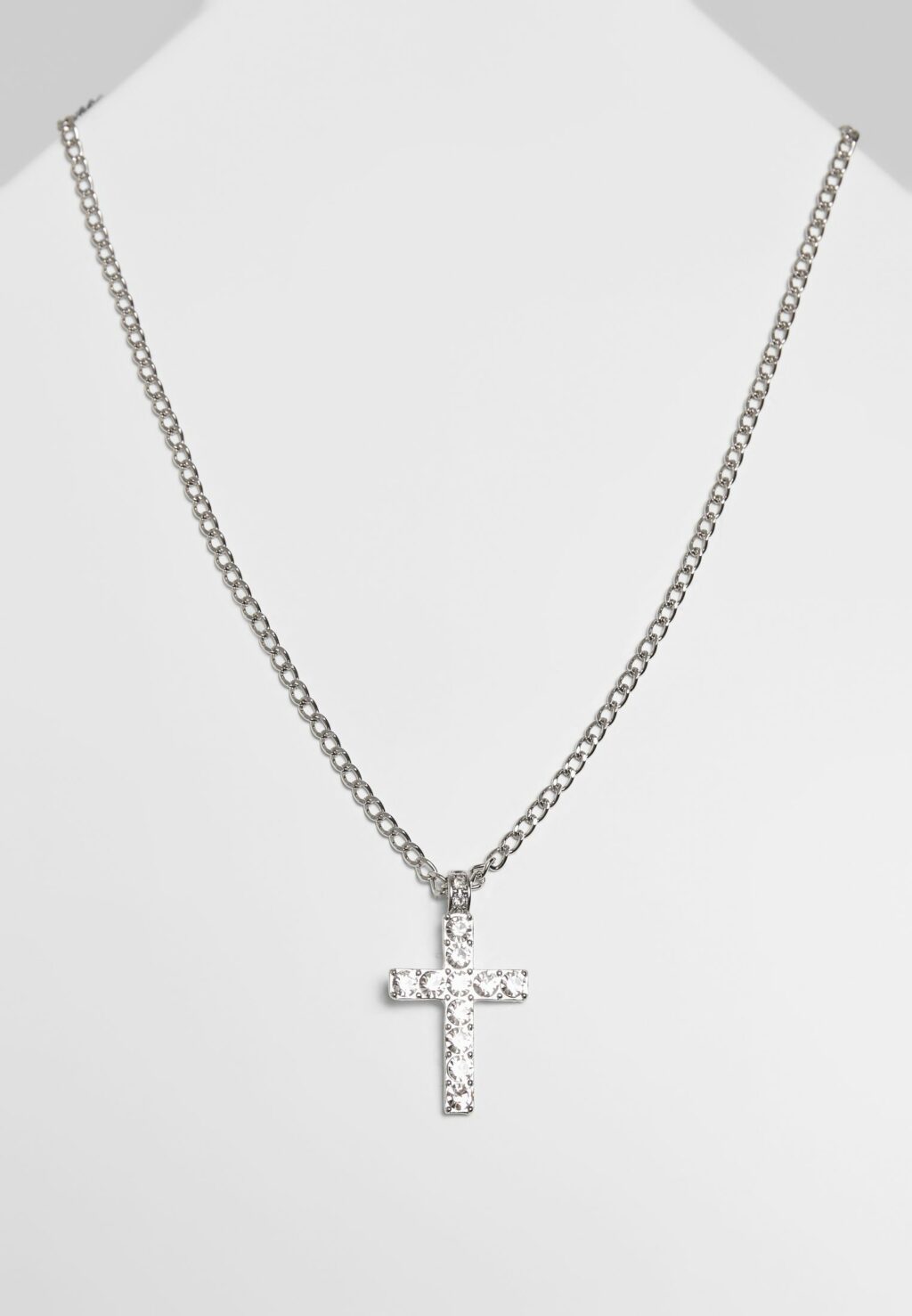 Diamond Cross Necklace silver one TB3885