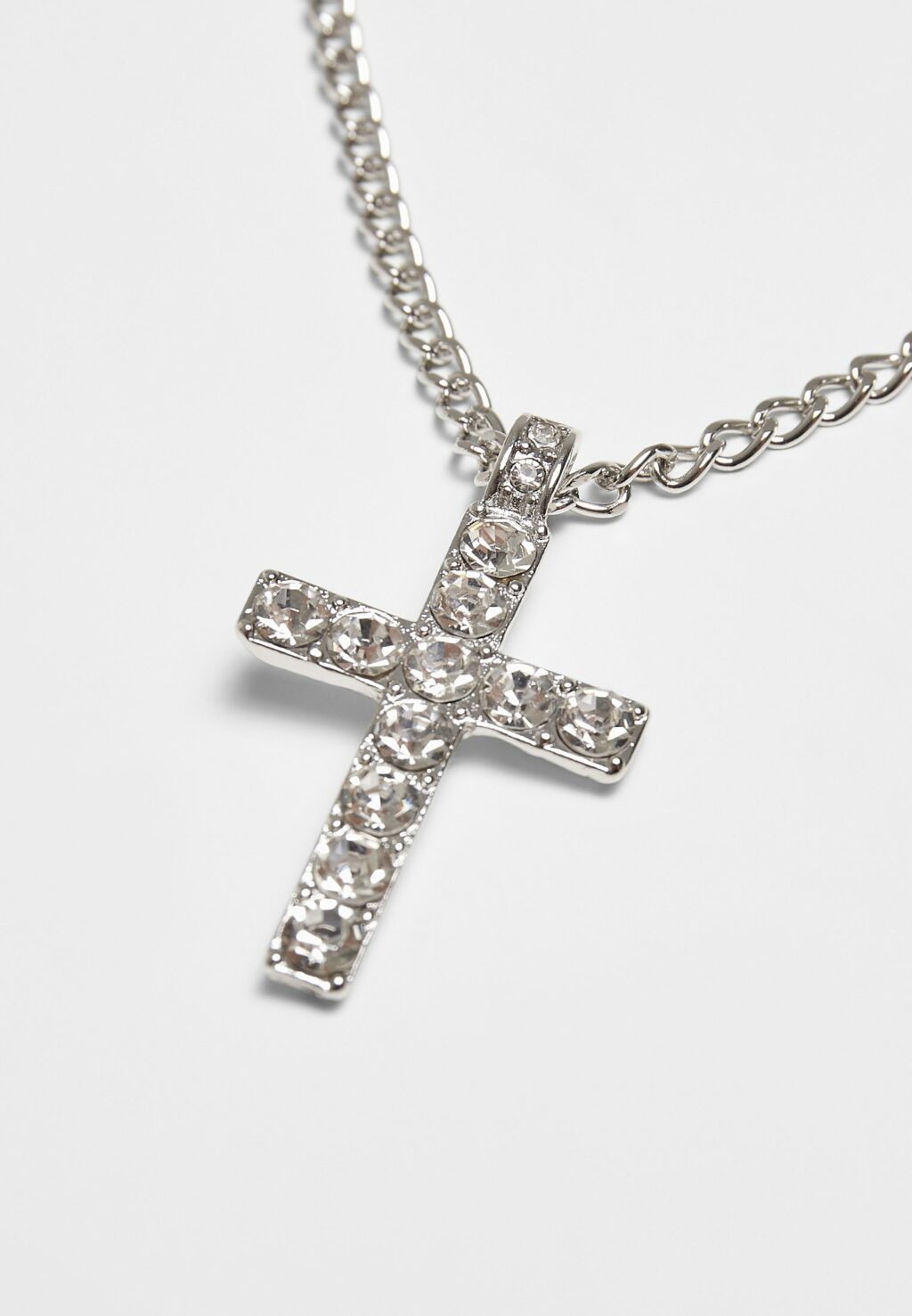 Diamond Cross Necklace silver one TB3885