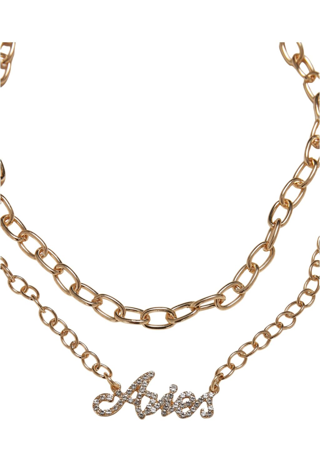 Diamond Zodiac Golden Necklace aries one TB5143