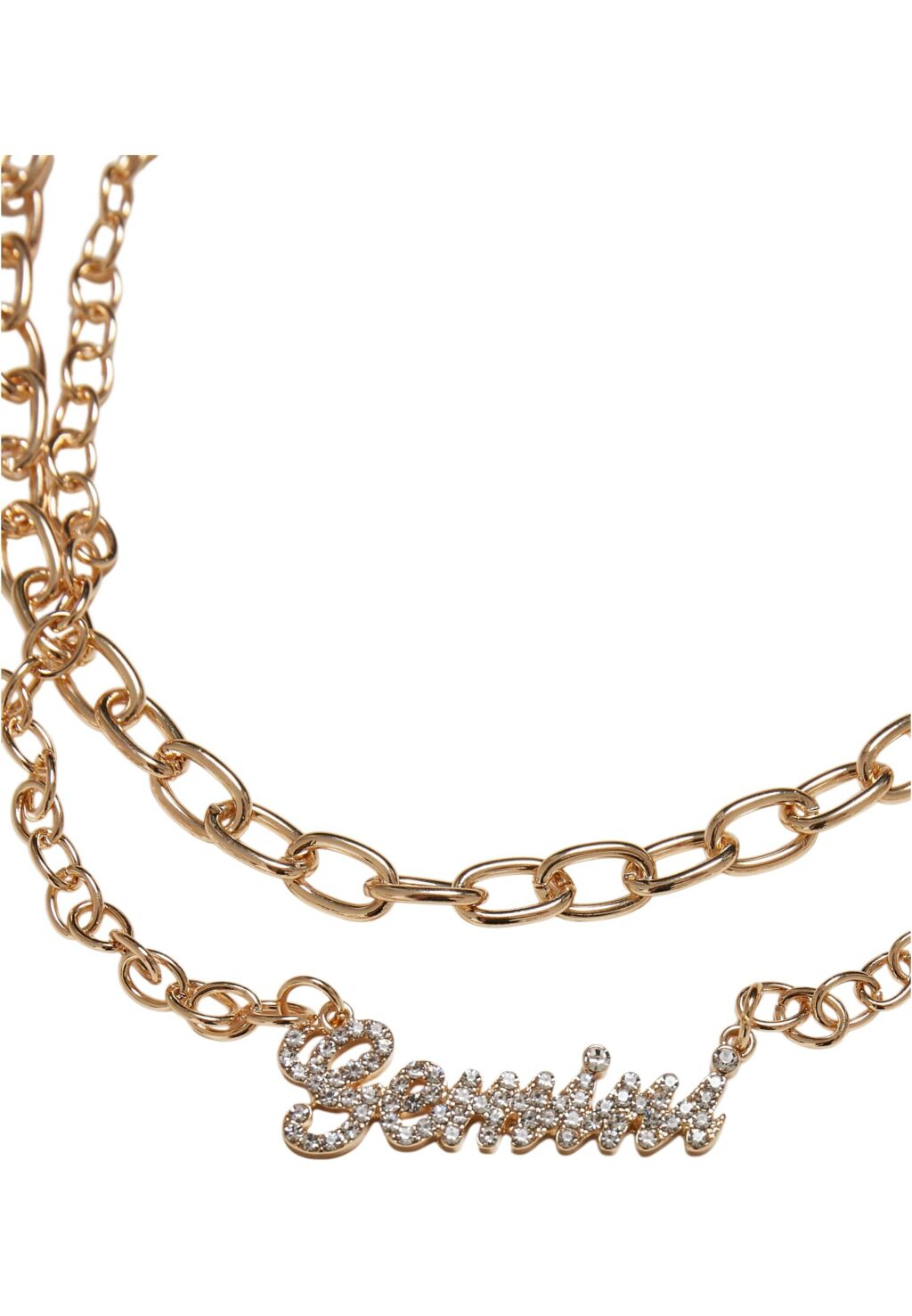 Diamond Zodiac Golden Necklace gemini one TB5143
