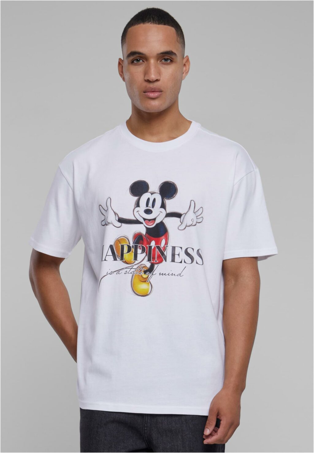 Disney 100 Mickey Happiness Oversize Tee white MT2855