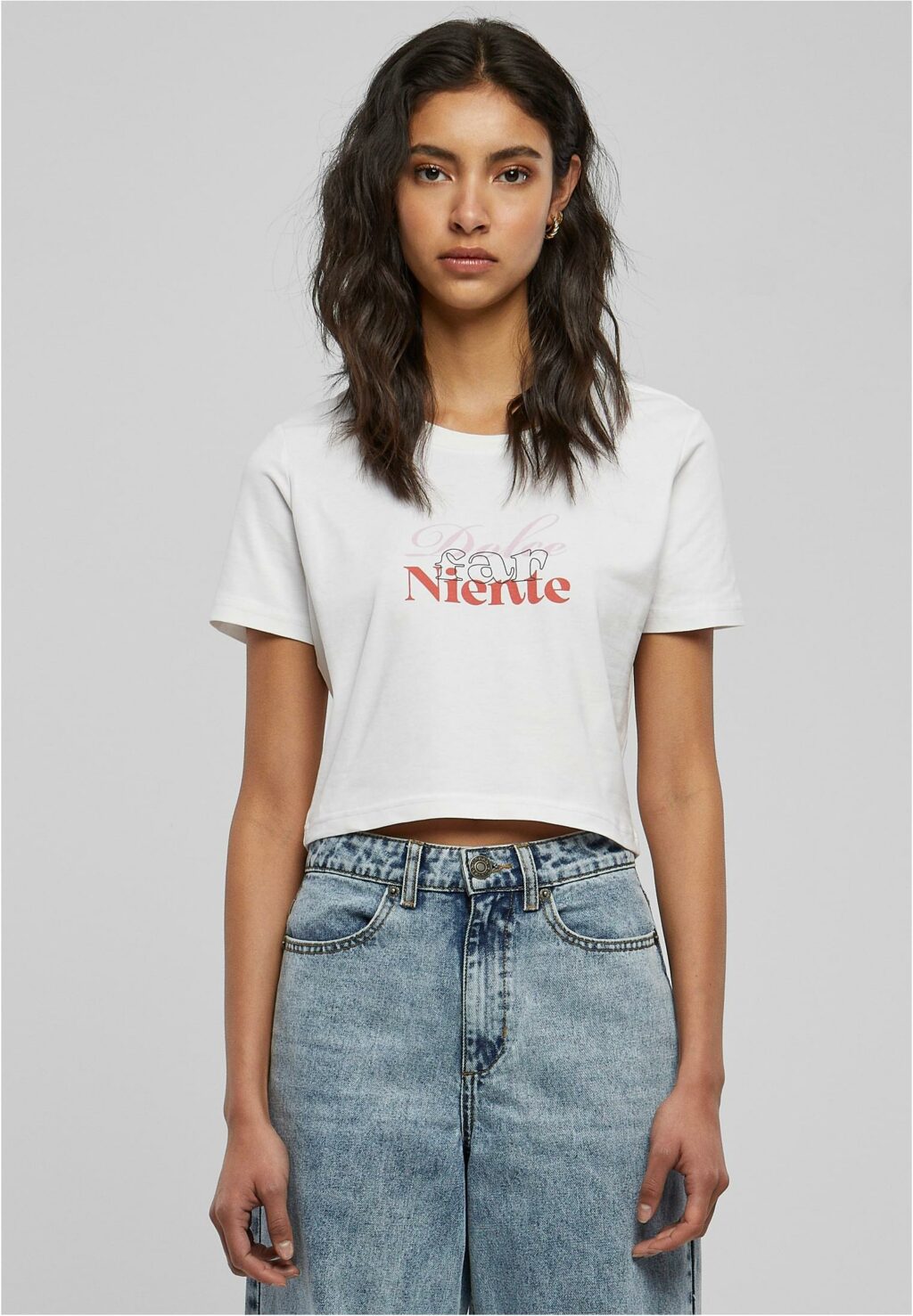 Dolce Far Niente Cropped Tee white BE066