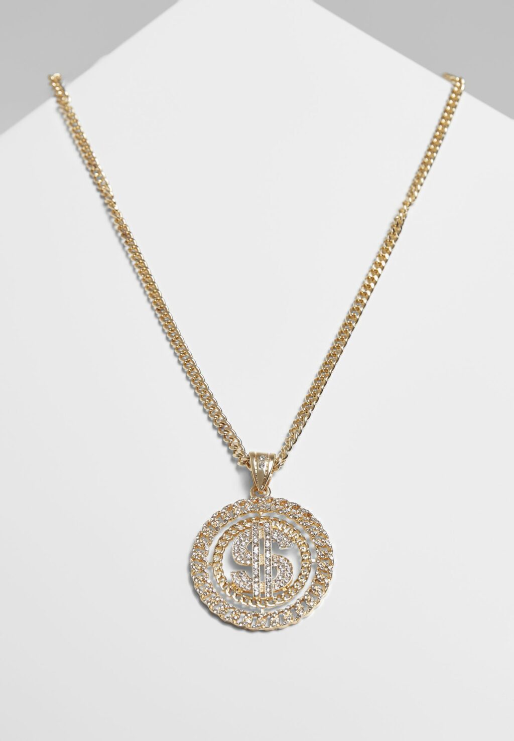 Dollar Diamond Necklace gold one TB3888