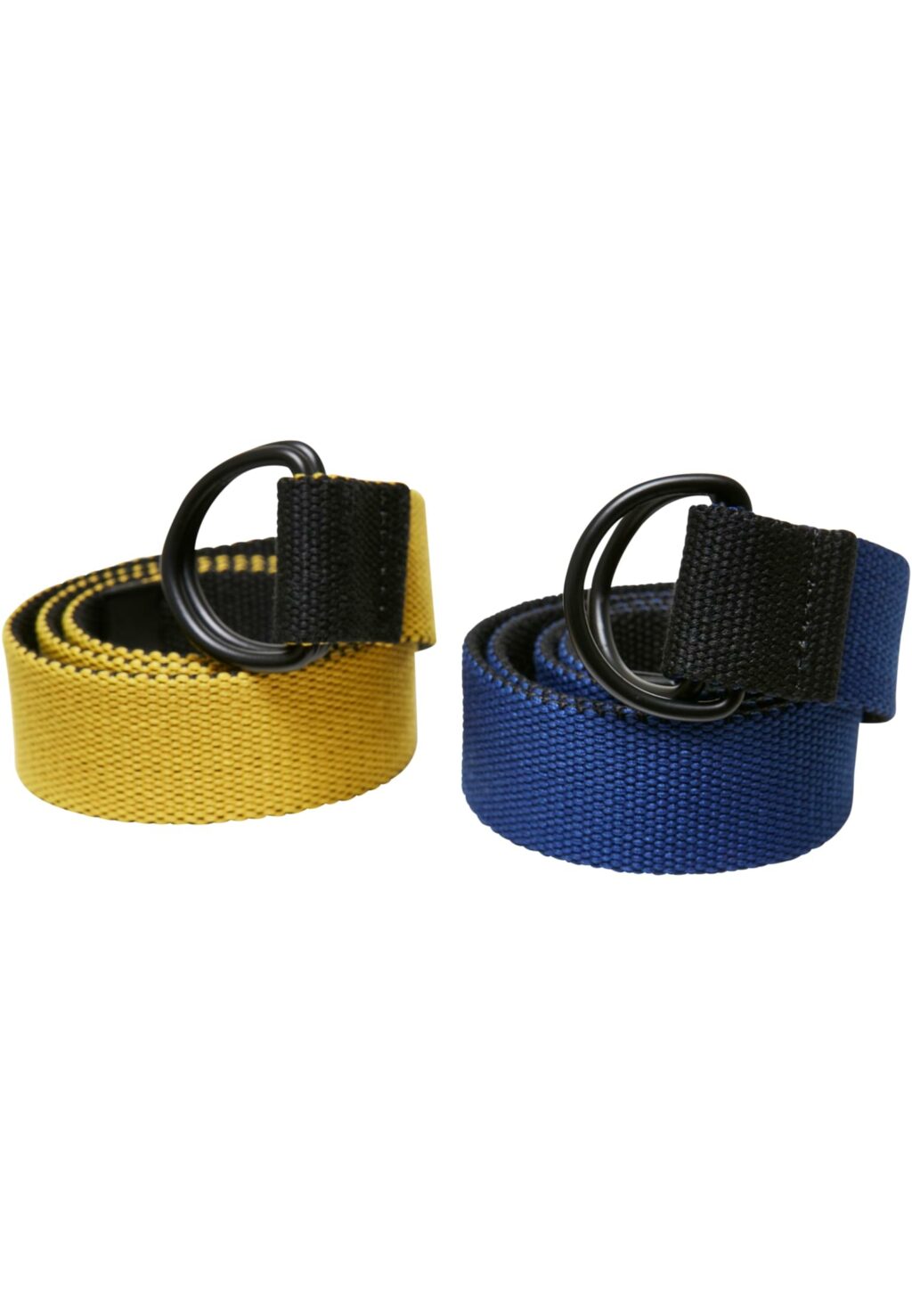 Easy D-Ring Belt Kids 2-Pack black/royal+black/yellow one UCK4181