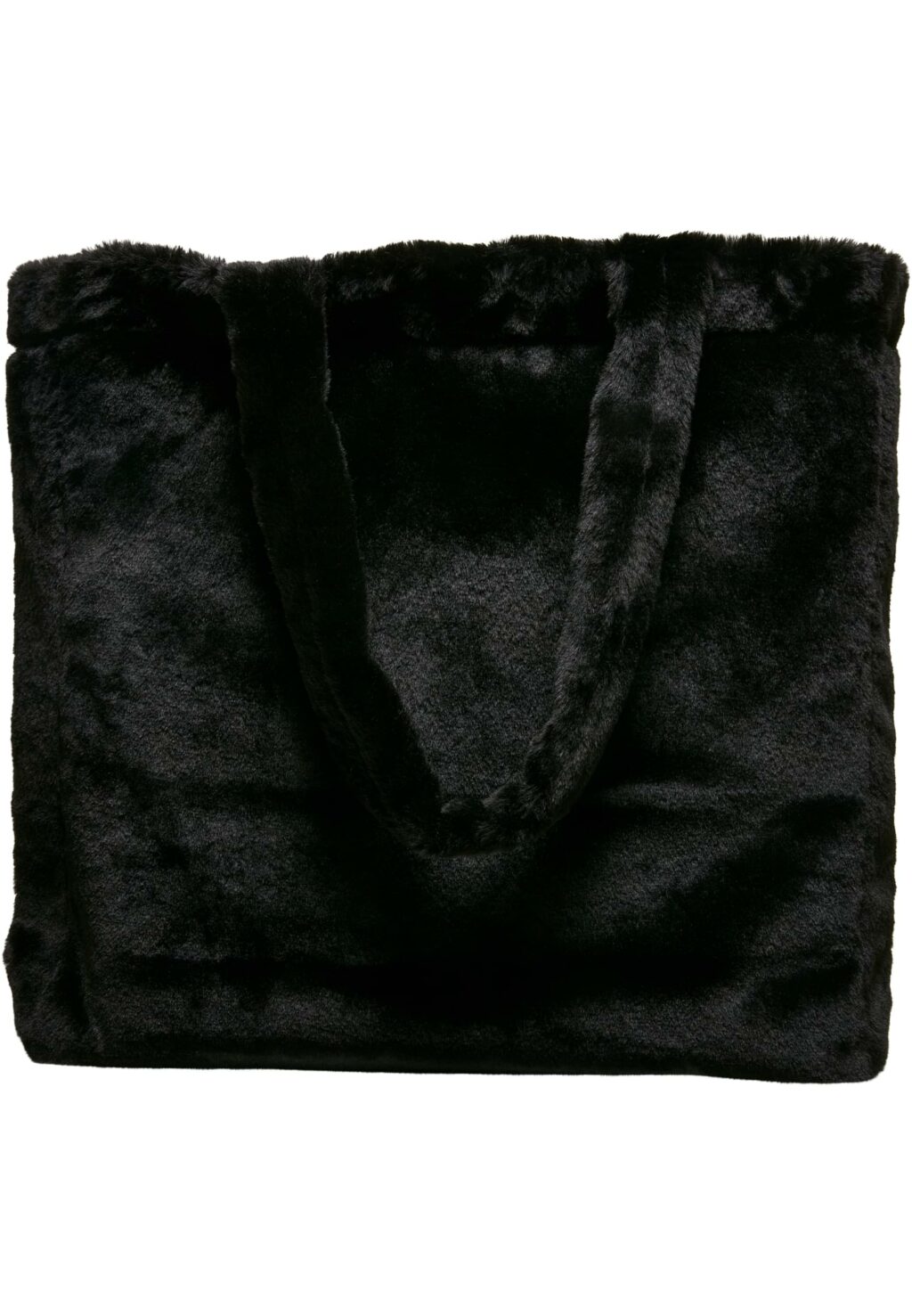 Fake Fur Tote Bag black one TB5870