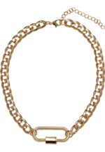 Fastener Necklace gold one TB5146