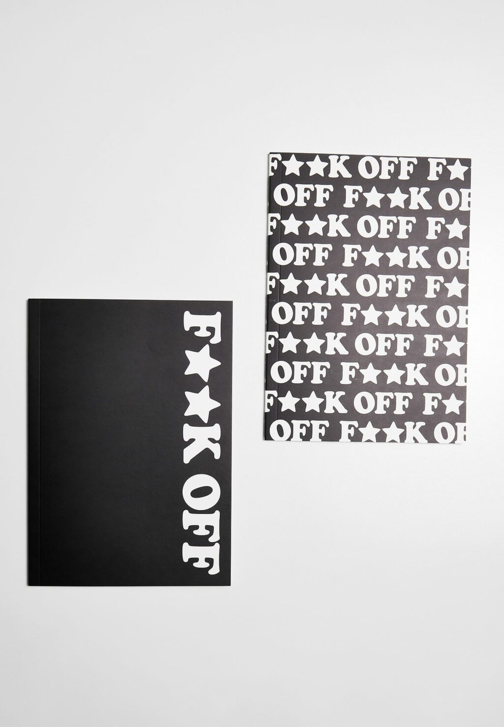 Fuck Off Exercise Book 2-Pack black/white one MT2144