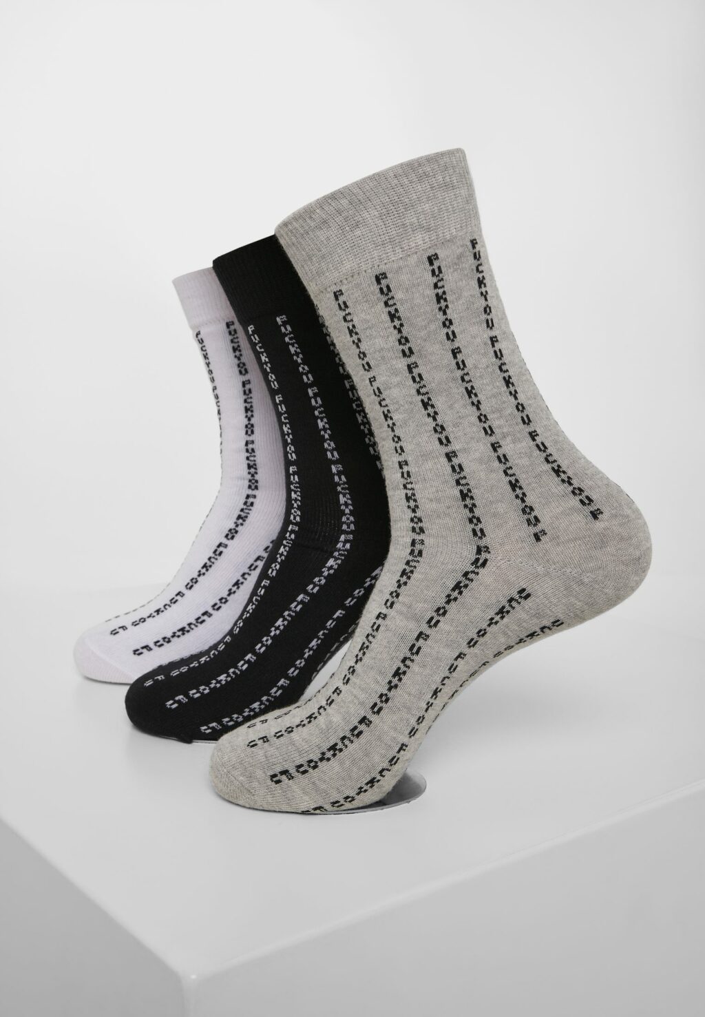 Fuck You Socks 3-Pack black/grey/white MT1205