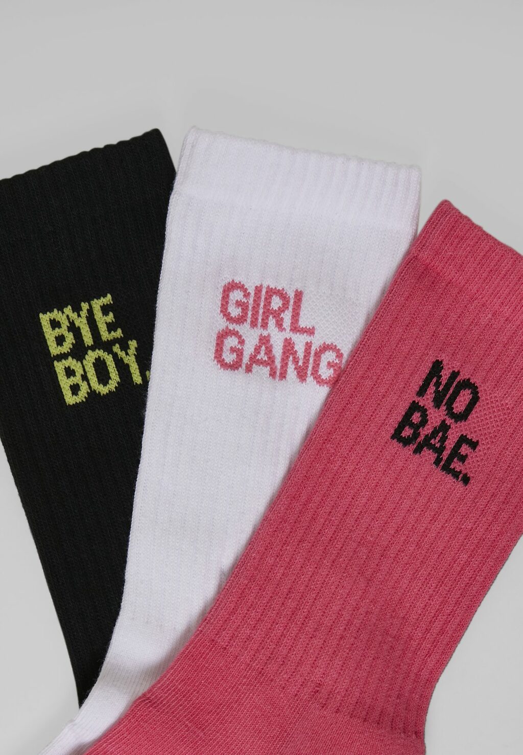 Girl Gang Socks 3-Pack pink/wht/blk MT2042