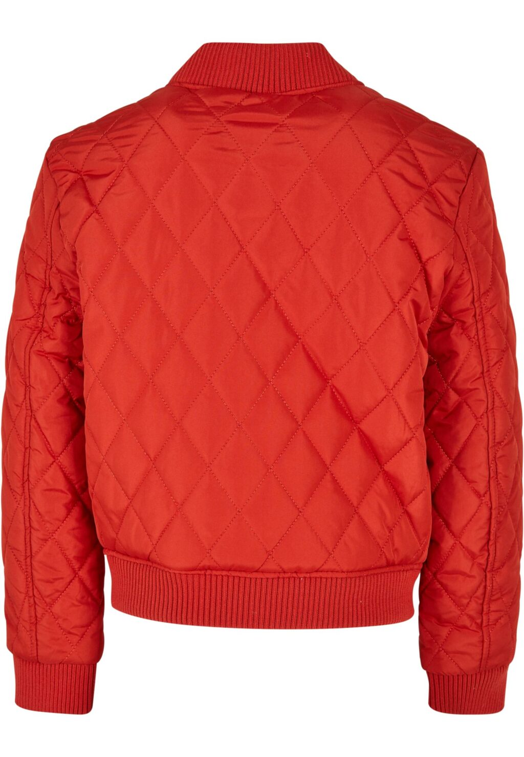 Girls Diamond Quilt Nylon Jacket hugered UCK806