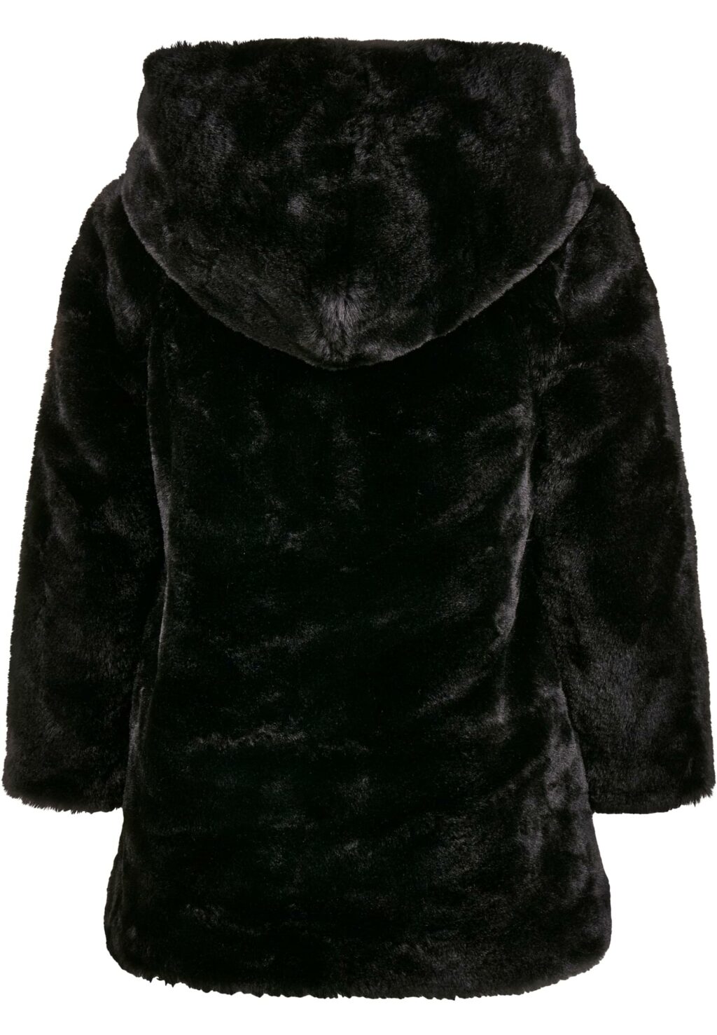 Girls Hooded Teddy Coat black UCK2375