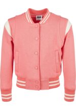 Girls Inset College Sweat Jacket palepink/whitesand UCK2618