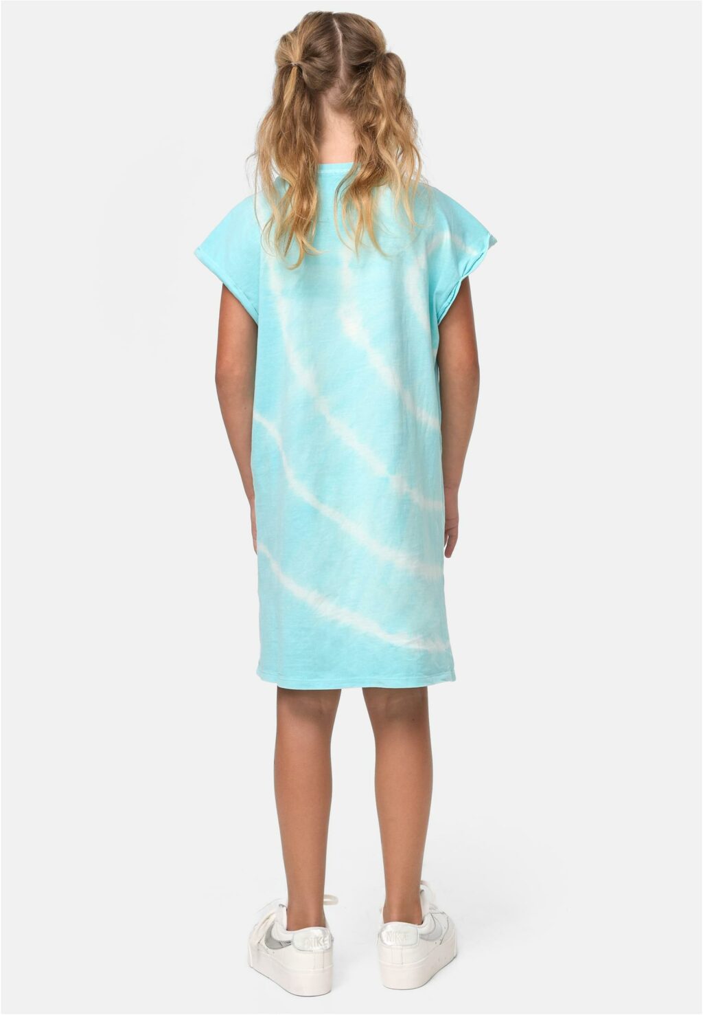 Girls Tie Dye Dress aquablue UCK3448