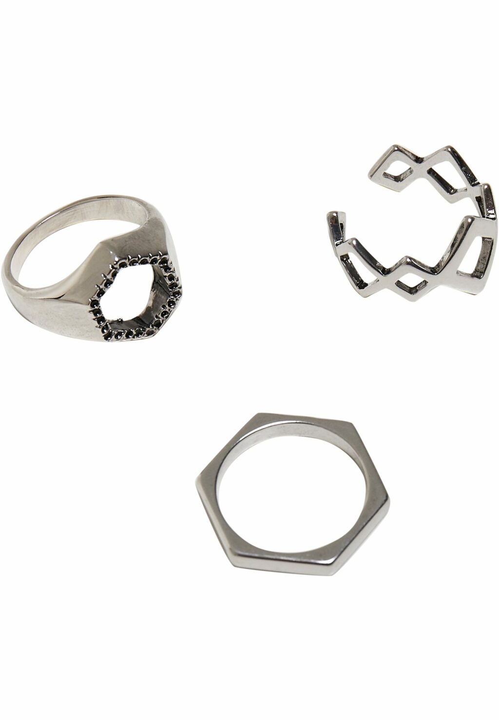 Graphic Ring 3-Pack silver TB5233